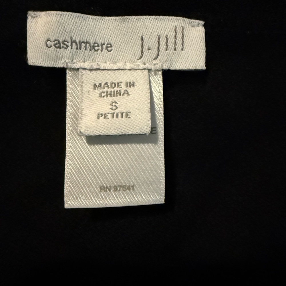 J. Jill Black Crew Neck Cashmere crewneck tunic Sweater women’s sz Small Petite - Picture 6 of 8